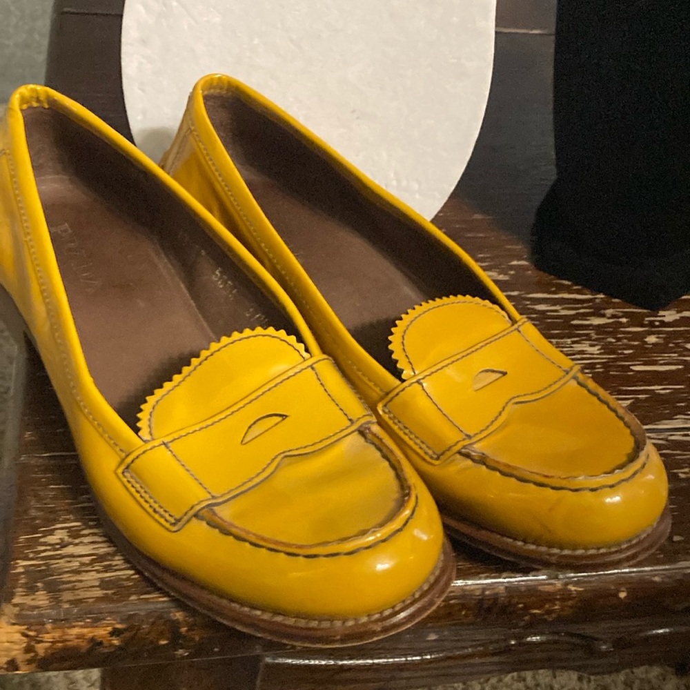 Prada Mustard Yellow ( not bright as picture shows ) size 37.5 authentic